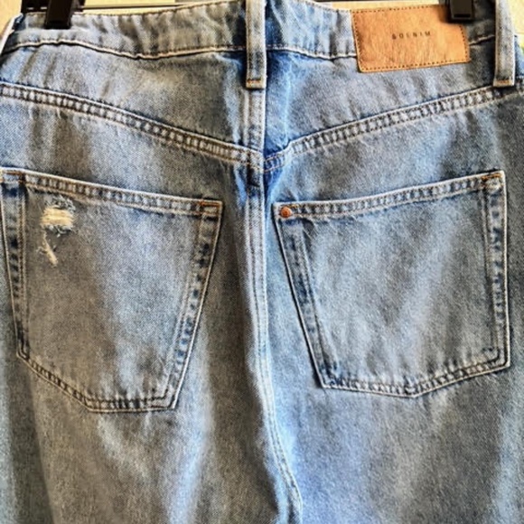 H&M distressed wide leg straight jeans - Picture 3 of 4